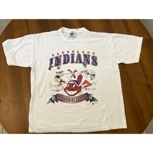 Vintage Cleveland Indian MLB 1998 baseball white team shirt - XL